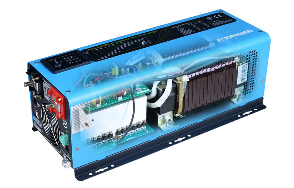Prime low frequency pure sine wave inverter charger 6000W internal view
