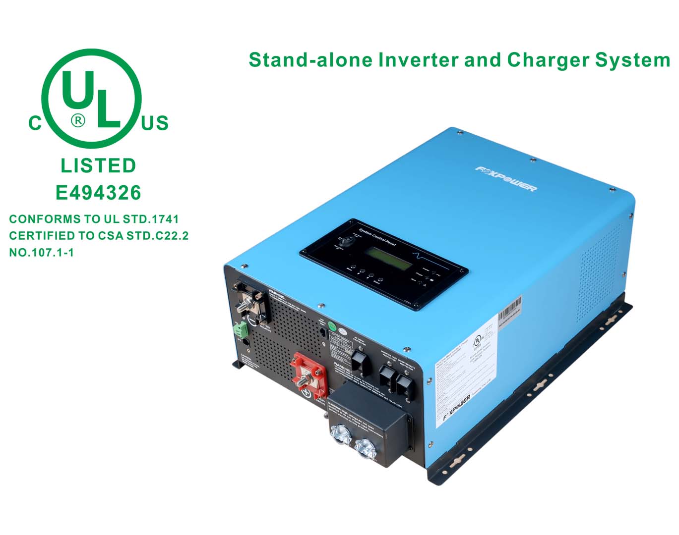 UL1741 listed inverter charger for home energy storage | UL inverter